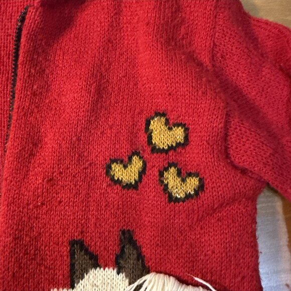 READ!  VTG Rods 3D Horse Girls Sweater Kids Medium 10/12 Craft Project Repurpose - Picture 7 of 14